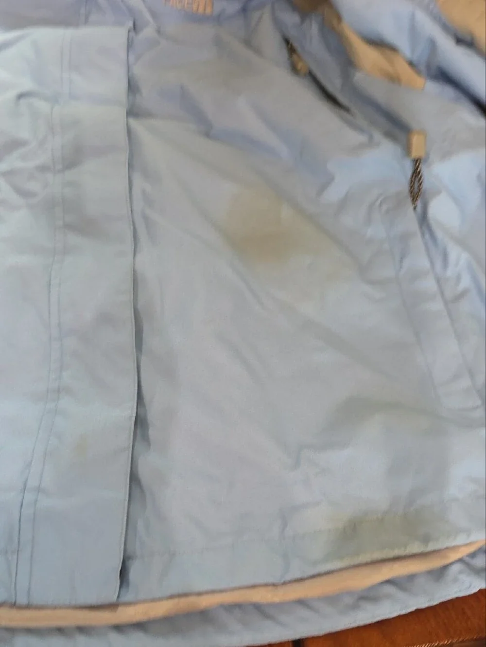 Mens The North Face Light Blue and Gray HyVent Shell Jacket Sz Xxl
